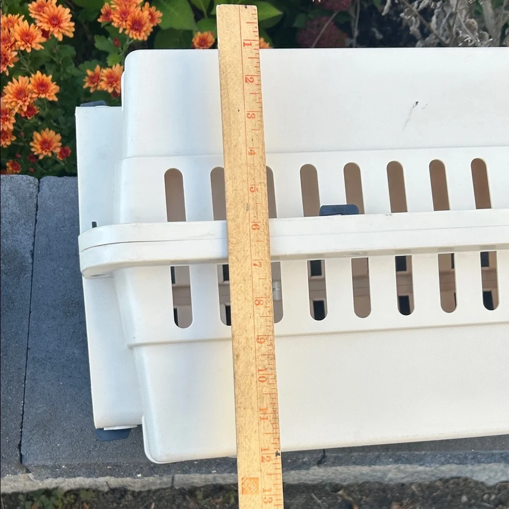Cream Hard Sided Pet Carrier